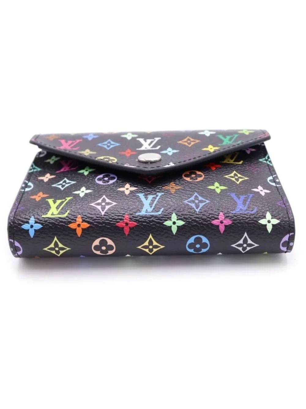 Louis Vuitton Monogram Multicolor Portefeuille Victorine Compact Wallet Trifold